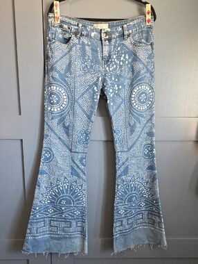 Free People Malaya Bali Denim Flare Jeans Excellent Condition 29
